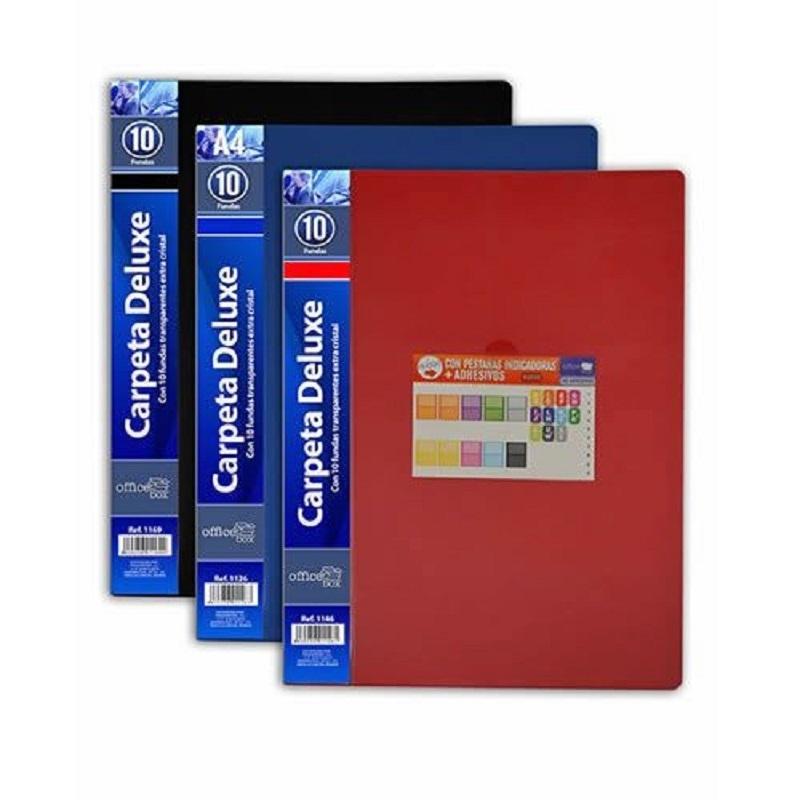 CARPETA DE 10 FUNDAS DINA4 SOLDADAS FLEXIBLES