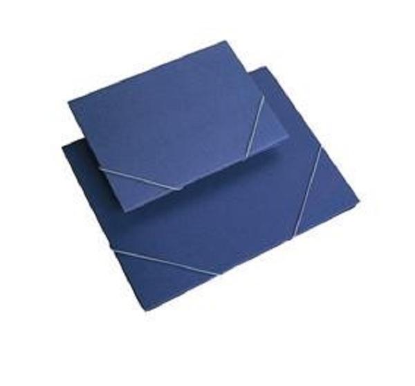 CARPETA DE GOMAS CON SOLAPAS CARTON DINA5 O FOLIO FOLDER  AZUL