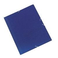 CARPETA DE GOMAS SIN SOLAPAS FOLIO FOLDER AZUL