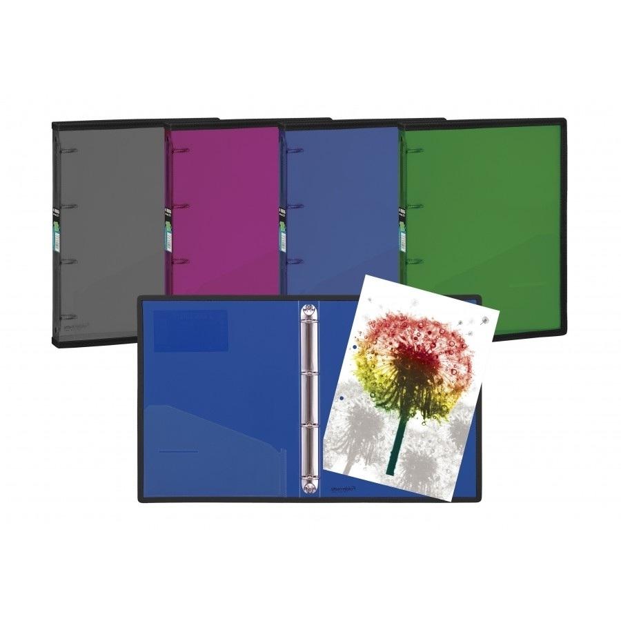 CARPETA 4 ANILLAS 25MM DINA4 FOLDERMATE POP GEAR COL. SURTIDO