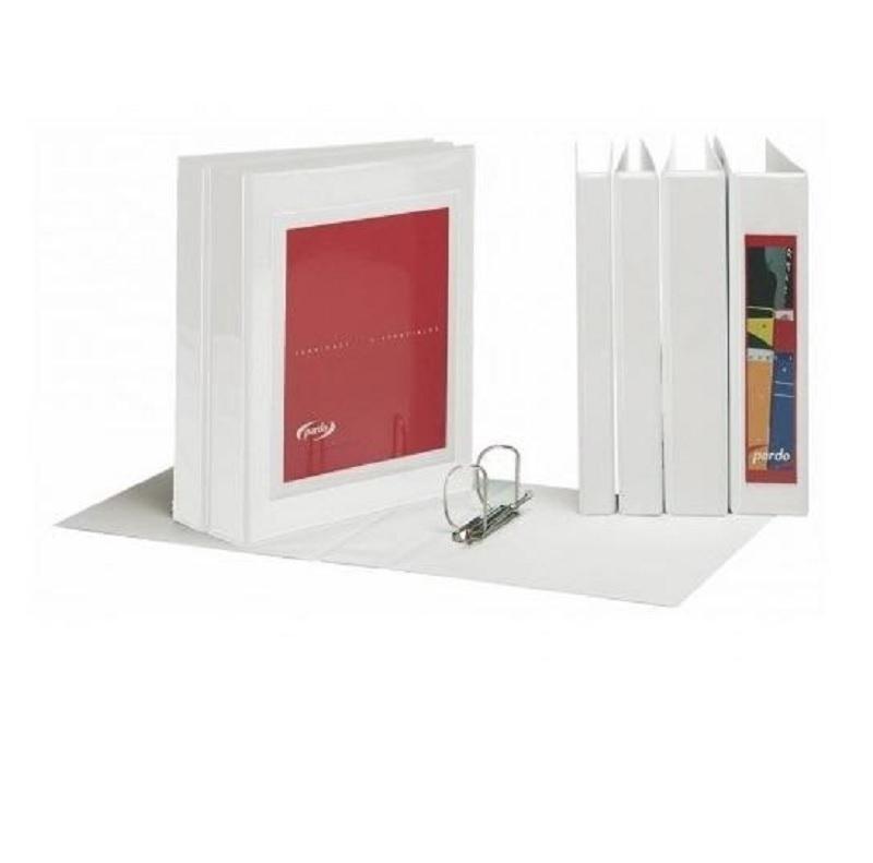 CARPETA CANGURO 2 O 4 ANILLAS 52MM DINA4 PERSONALIZABLE PARDO BLANCA 254411
