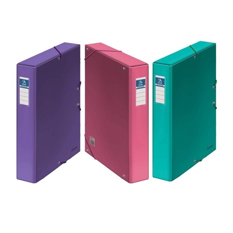 CAJA DE PROYECTOS FOLIO LOMO DE 5CM CON GOMAS 245X350X50 DOHE