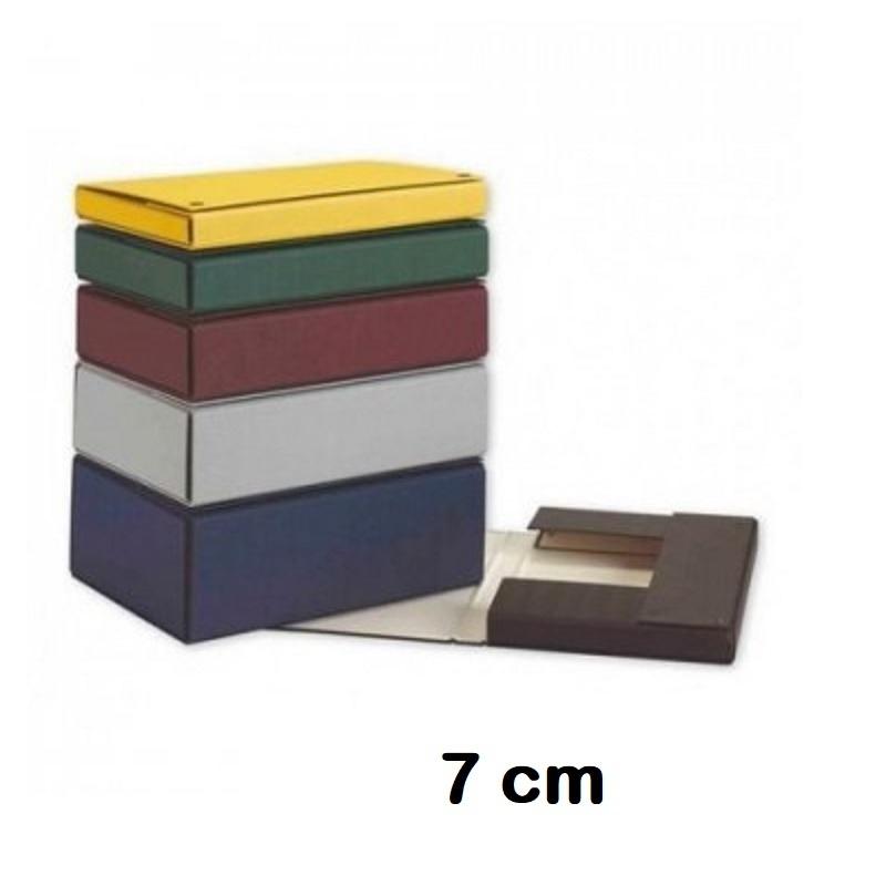 CAJA DE PROYECTOS FOLIO LOMO DE 7CM CON BROCHE PARDO