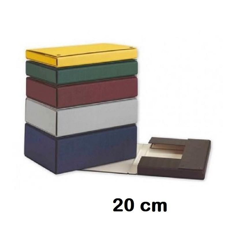 CAJA DE PROYECTOS FOLIO LOMO DE 20CM CON BROCHE PARDO