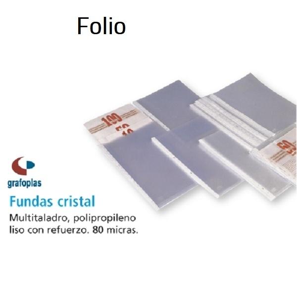 FUNDA MULTITALADRO FOLIO PPP CRISTAL 80M GRAFOPLAS 05570200