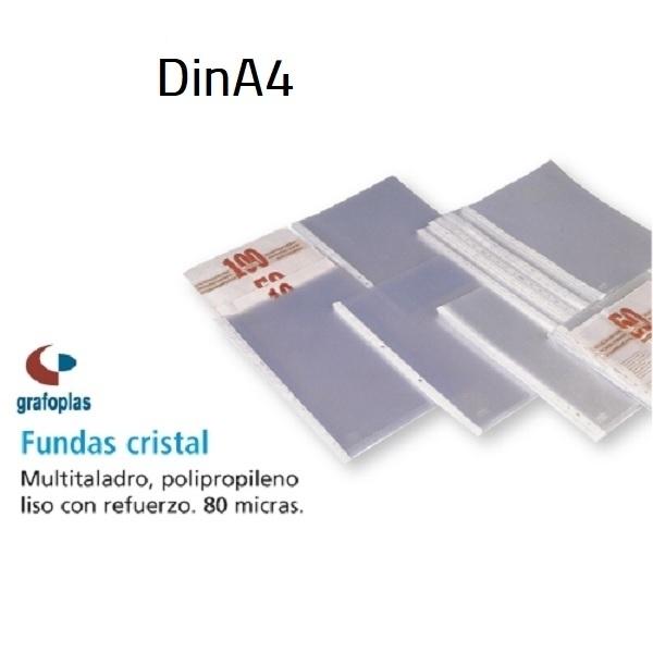 FUNDA MULTITALADRO DINA4 PPP CRISTAL 80M GRAFOPLAS
