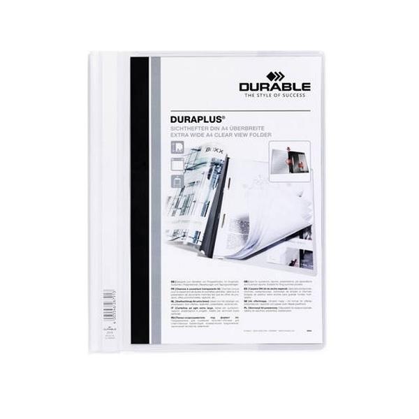DOSSIER FASTENER DURAPLUS CON BOLSA DINA4 DURABLE BLANCO