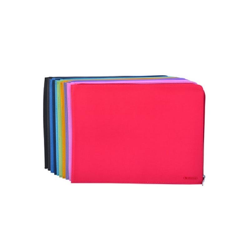 PORTADOCUMENTOS CON CREMALLERA MAXI+ DYNAMIC COLORS SIMIL PIEL Y TELA FRAGA IMPORT