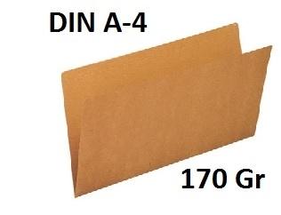 SUBCARPETAS  SIMPLES KRAFT 170 GRS DINA4 ECO