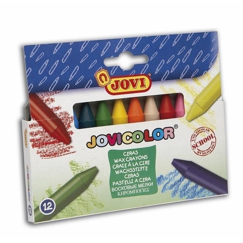 CERAS SEMIBLANDAS JOVICOLOR ESTUCHE 12 COLORES JOVI 980/12