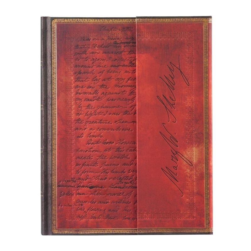 CUADERNO COSIDO PAPERBLANKS MARY SHELLEY, FRANKENSTEIN TAPA DURA 144H RAYADA 180X230MM