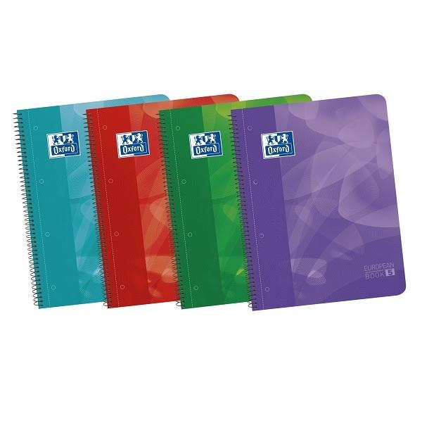 CUADERNO ESP 4 BANDAS  PPP DINA4+ 120H 5X5 SURTIDO
