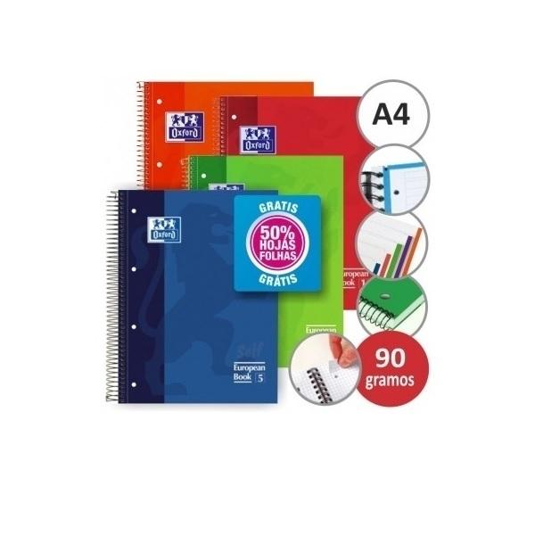 CUADERNO ESP 4 BANDAS TDD DINA4+ 120H 5X5 VIVOS