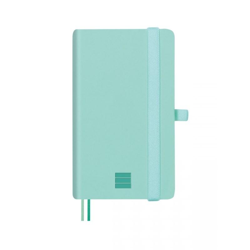 CUADERNO COSIDO NEXO TAPA DURA 9X15 CM LISO (TURQUESA)