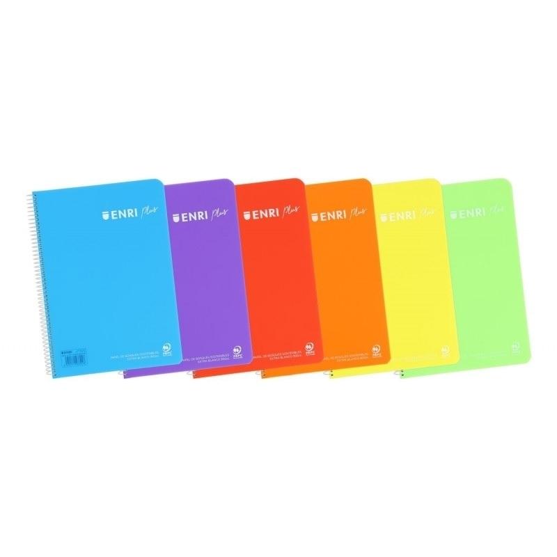 CUADERNO ESP FOLIO 4X4 PPP 80H 90GR CON MARGEN ENRI SURTIDO