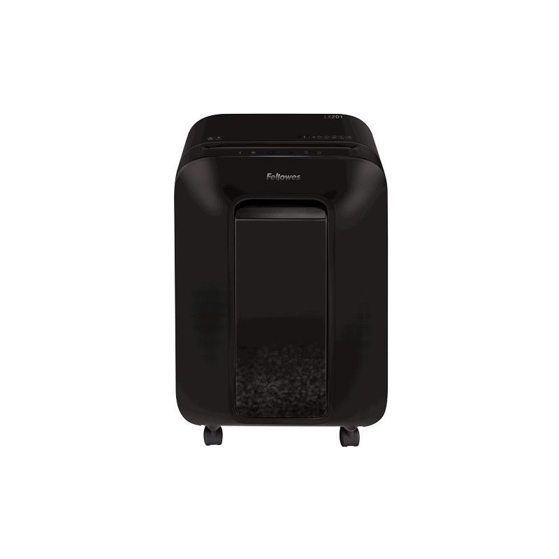 DESTRUCTORA FELLOWES LX201 NEGRA (12HOJAS PARTIC.) NIVEL DE