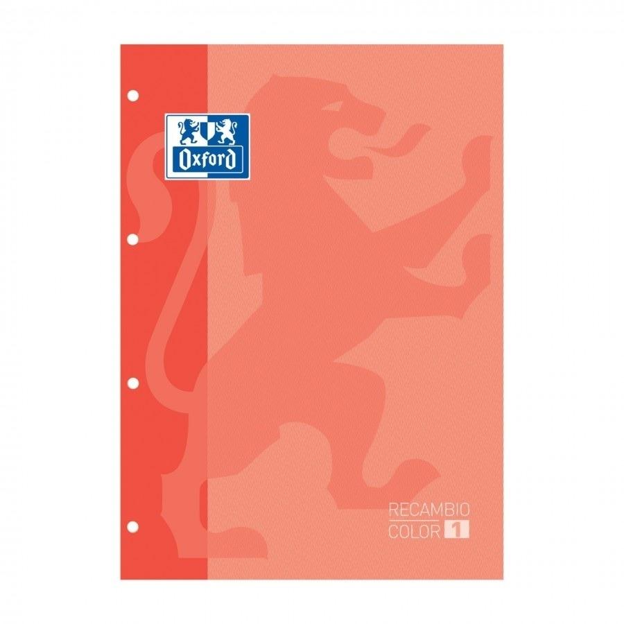 RECAMBIO DINA4 5X5 1 BANDA TBB 80H 90GR 4 TALADROS OXFORD MELOCOTON