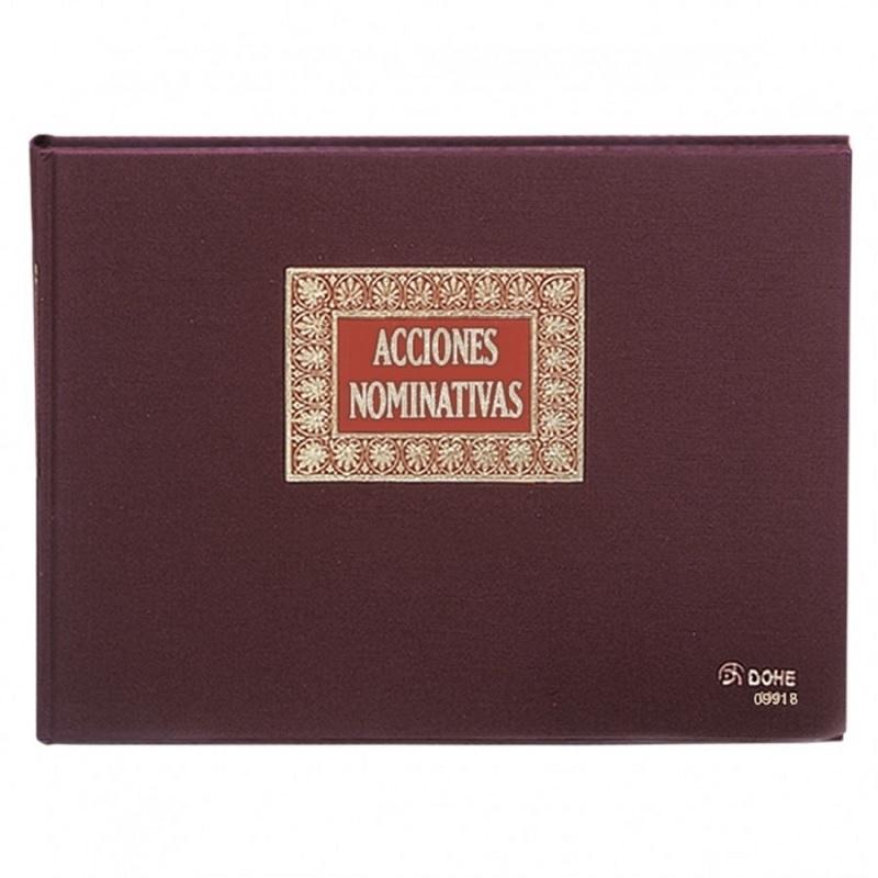 LIBRO REGISTRO ACCIONES NOMINATIVAS FOLIO APAISADO DOHE