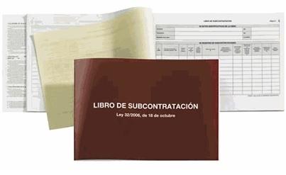 LIBRO DE SUBCONTRATACION  DINA4 APAISADO 20H.