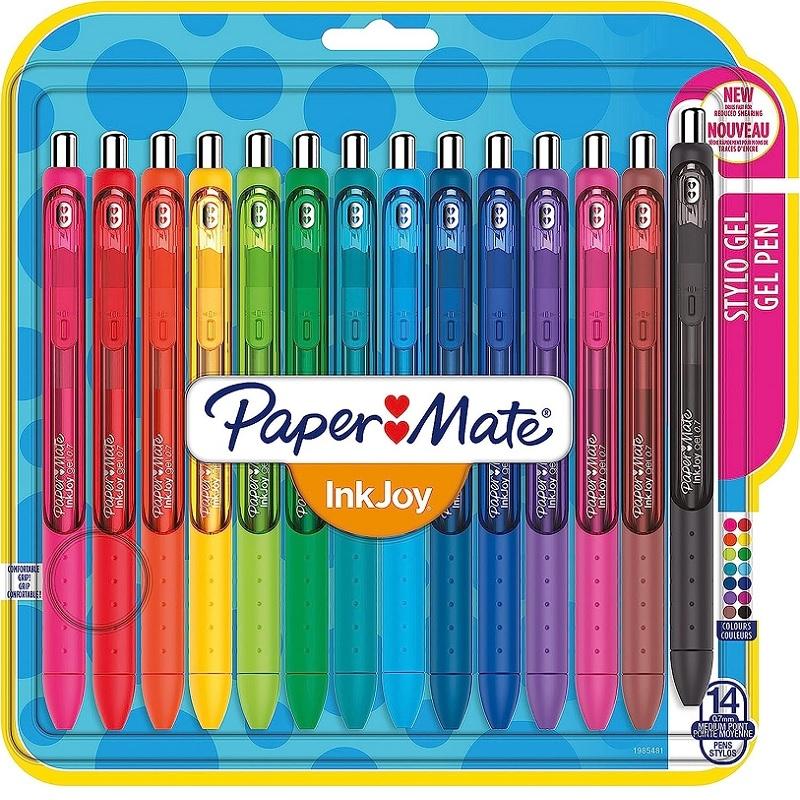 BOLIGRAFO PAPER MATE INKJOY RETRACTIL GEL 0,7MM BLISTER 14 COLORES