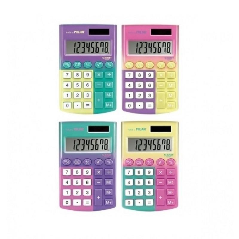 CALCULADORA 8 DIGITOS MILAN POCKET SUNSET ( 12 )