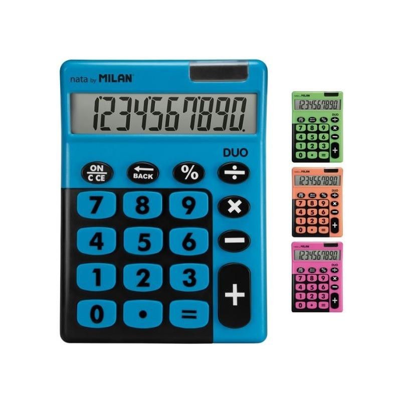 CALCULADORA 10 DIGITOS SOBREMESA MILAN TOUCH DUO BLISTER