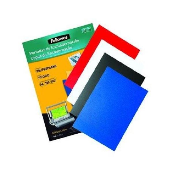 TAPAS DE ENCUADERNAR DINA4 POLIPROPILENO 300 MIC COLOR ENVASE DE 100UDS FELLOWES