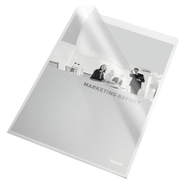 DOSSIER ANGULO RECTO ESSELTE PVC 140 FOLIO LISO TRANSPARENTE ( 100 )