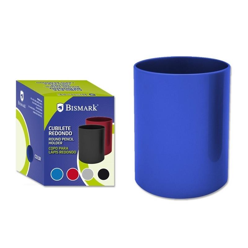 CUBILETE PORTALAPICES REDONDO BISMARK AZUL