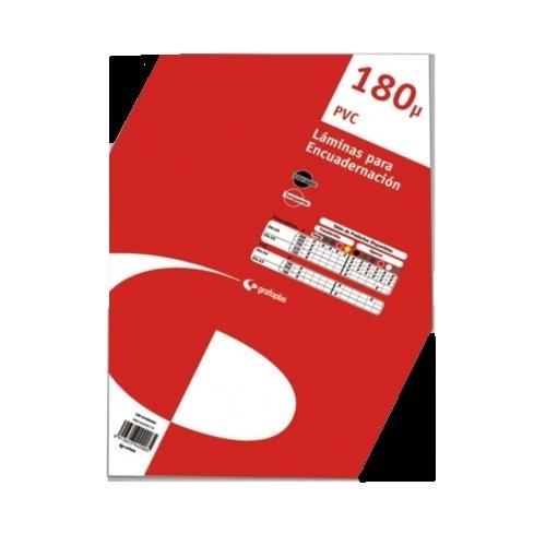 TAPAS DE ENCUADERNAR GRAFOPLAS GLASSPACK DINA3 180 MICRAS PVC OPACO NEGRO CAJA DE 100