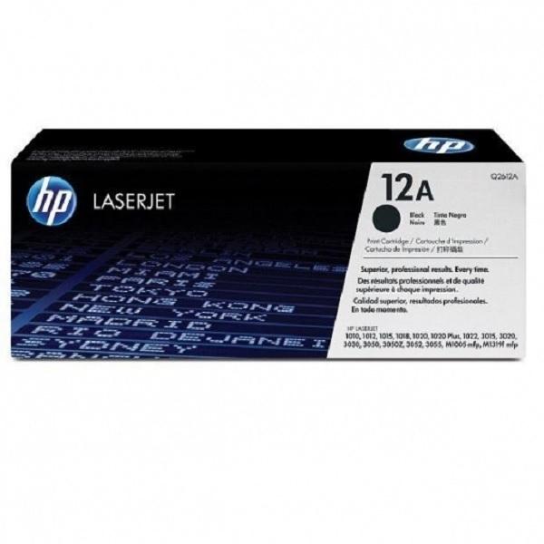TONER ORIGINAL HP Q2612A Nº12A LASERJET 1010/1012/1015/1018/1020/1022/3015/3020/3030/3050/3052/3055 NEGRO 2.000 PAGINAS