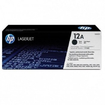 TONER ORIGINAL HP Q2612A Nº12A LASERJET 1010/1012/1015/1018/1020/1022/3015/3020/3030/3050/3052/3055 NEGRO 2.000 PAGINAS