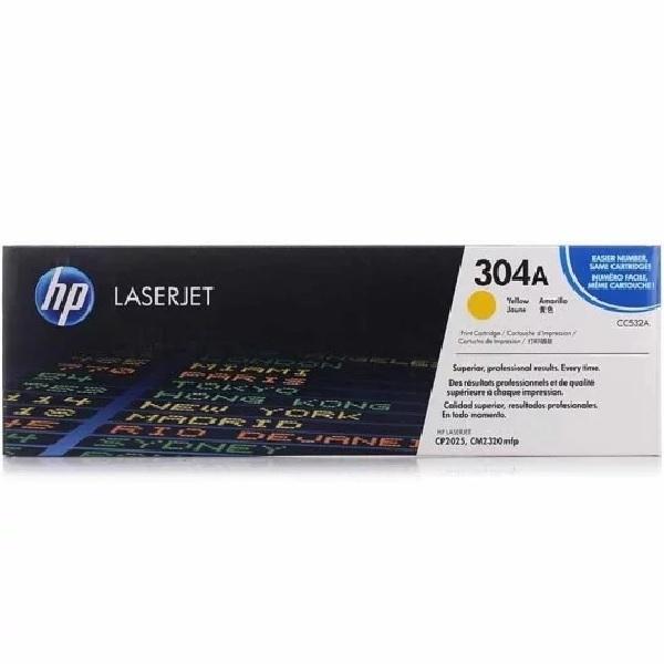 TONER ORIGINAL HP CC532A Nº304A LASERJET CP2025/CM2320 AMARILLO 2.800 PAGINAS