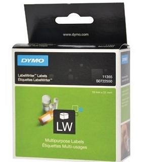 ETIQUETAS DYMO LABEL WRITER  19X51MM ROLLO 500 UDS.PAPEL BLANCO MULTIFUNCION (11355)