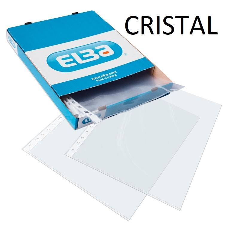 FUNDAS TALADRO STANDARD FOLIO CRISTAL 70 MICRAS CAJA 100