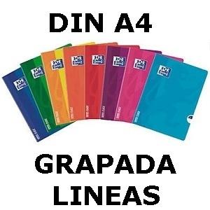 LIBRETA GRAP PPP DINA4 48H LINEAS CON MARGEN SURTIDO OPENFLEX