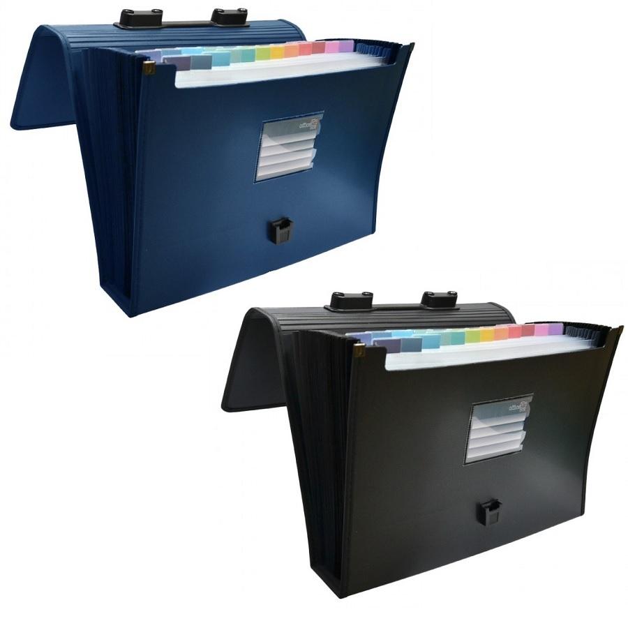 CARPETA CLASIFICADORA ACORDEON OFFICE BOX PP 385X290MM 24 DEPARTAMENTOS