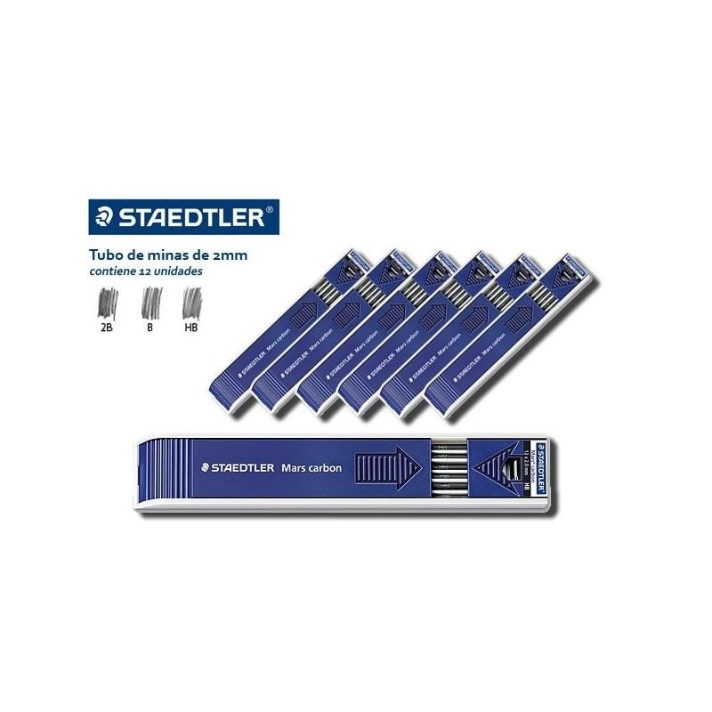 MINAS 2MM H STAEDTLER 200 MARS CARBON (ESTUCHE DE 12)