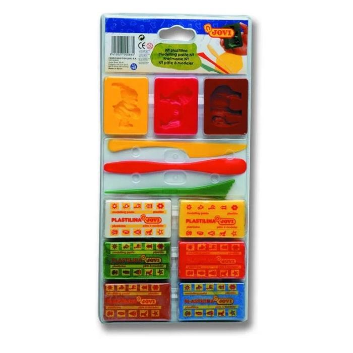 MODELADORES JOVI BLISTER 3 MOLDES 3 MODEL 6 PLASTILINAS REF 158