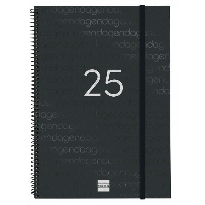 AGENDA YEAR E40 SEMANA VISTA HORIZONTAL 2025 NEGRO