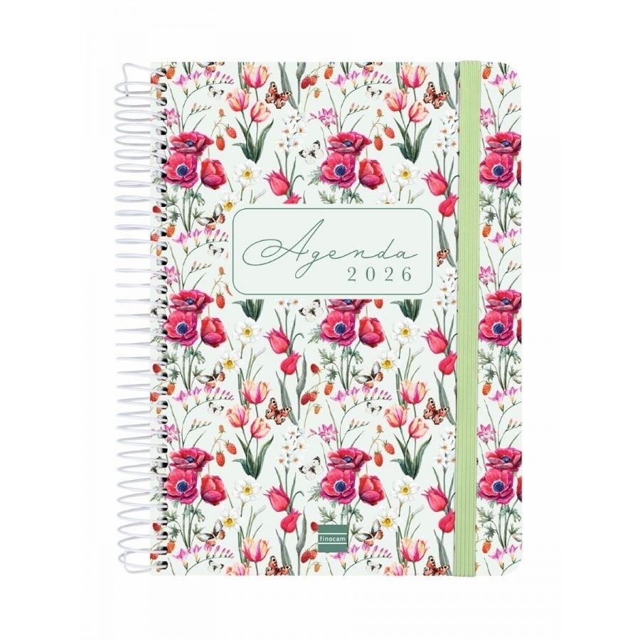 AGENDA FINOCAM CLOE CUARTO 1 DIA PAGINA 155X212 MM VERDE