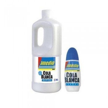 COLA BLANCA PEGAMENTO 100GR O 1000GR IMEDIO SECADO RAPIDO TRANSPARENTE