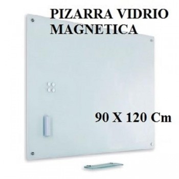 PIZARRA DE VIDRIO MAGNETICO DE 90X120 CM