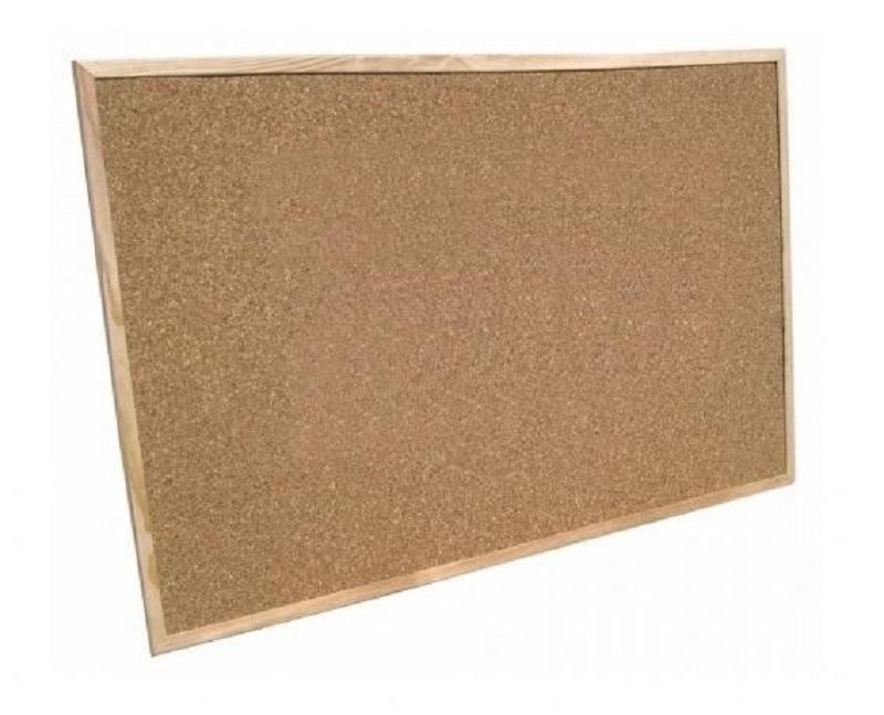 TABLERO ANUNCIOS DE CORCHO  MARCO DE MADERA PLANNING