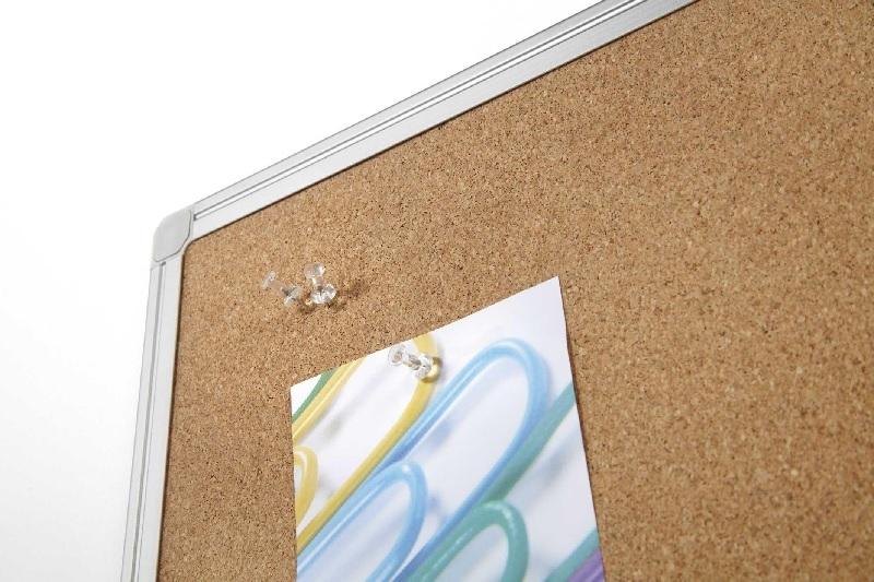 TABLERO ANUNCIOS DE CORCHO BASIC MARCO ALUMINIO PLANNING