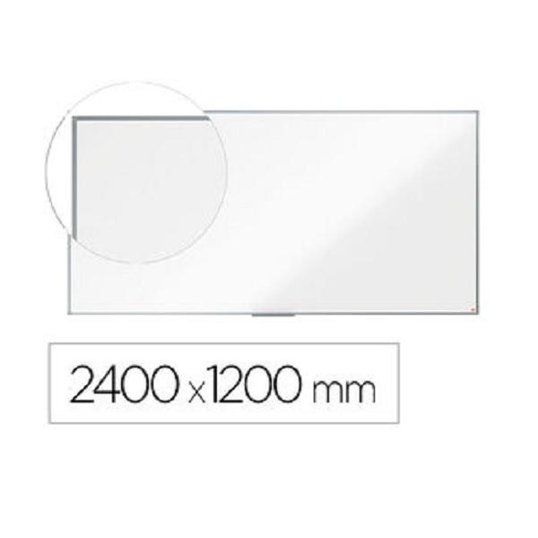 PIZARRA BLANCA MAGNETICA NOBO BASIC LACADA MARCO ALUMINIO 240X120CM