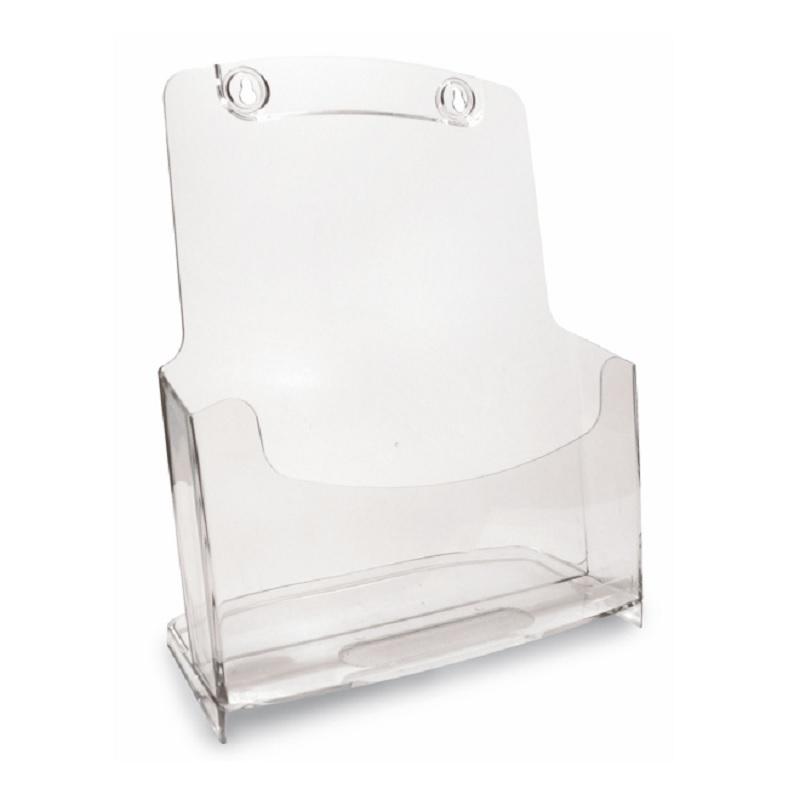 EXPOSITOR PORTAFOLLETOS DINA4 1 COMPARTIMENTO SOBREMESA ARDA 120X237X283MM CAPACIDAD 400 HOJAS DE 80G