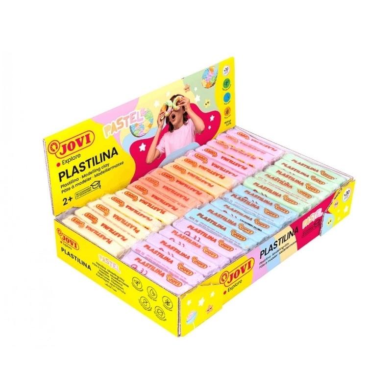 PLASTILINA JOVI 50GR COLORES PASTEL CAJA 30UDS 70P