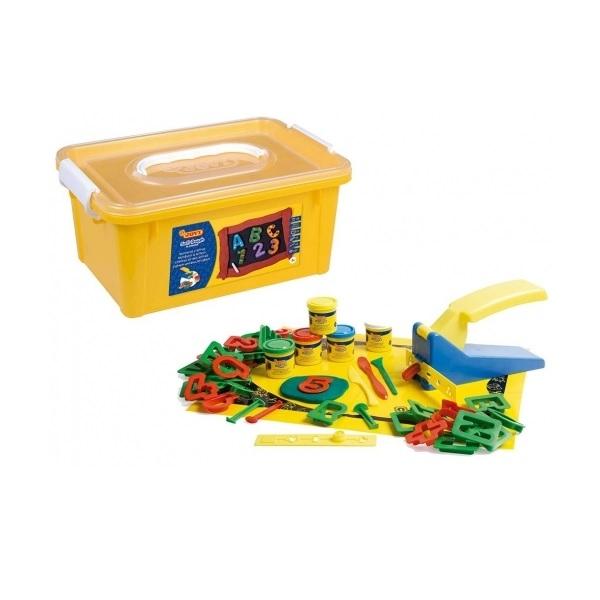 BAUL PLASTELINAS SOFT DOUGH BLANDIVER JUEGO MIS PRIMERAS LETRAS Y NUMEROS