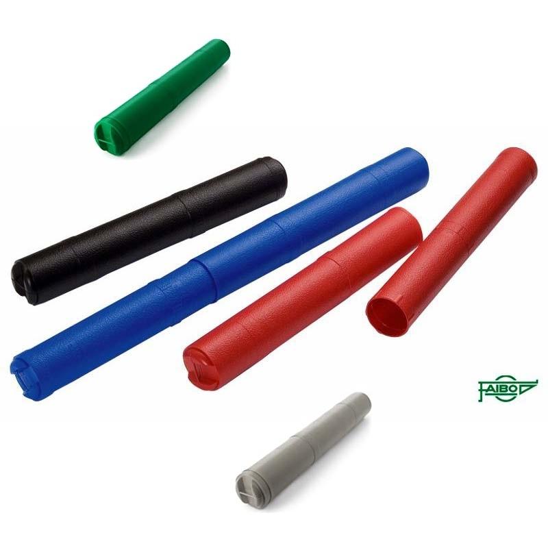 TUBO PORTAPLANOS PLASTICO FAIBO 6,5CM EXTENSIBLE ROJO 40 755